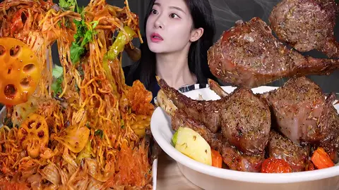 Mua đồ ở giỏ hàng tui nhe #mukbangeatingshow #mukbangvideo #mukbang #ancungtiktok #thanhantrungquoc 