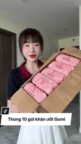 Giấy ướt Gumi nhà em dùng mê luôn ý🥰💯 #review #xuhuong #thuychieuta #gumi #khanuotgumi 