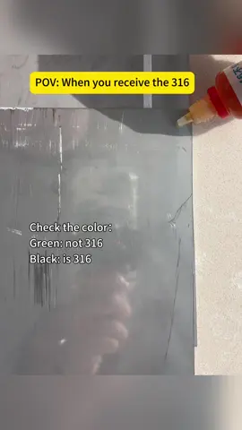 How to identify 316?#stainlesssteel #steelmanufacturing #stainless #stainlesssteelsheet #factory 