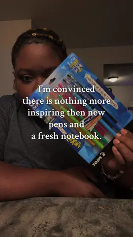 It feels like a fresh perspective on life. I love brand new stationary.