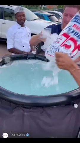 Second attend on the Ice-plunge, did 5minutes 53sec. Your body will thank you for this. Up for a challenge? Join us every Thursday by commerce park #gaboronebotswana #runningclub #coldtherapy #icebath #mindoverbody