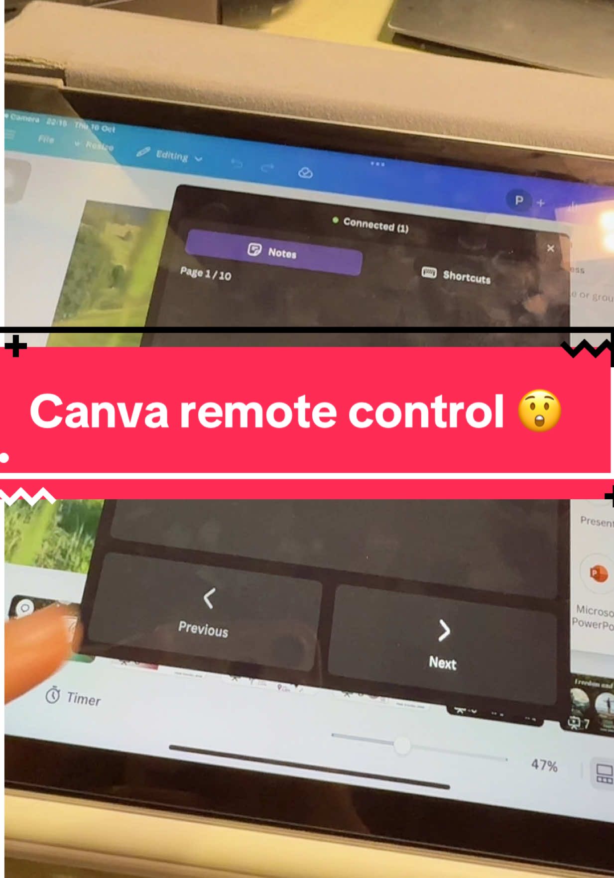 Hey presenters you may want to know thiiiiis #canva #tip #presentation #fyp #xuhuong 
