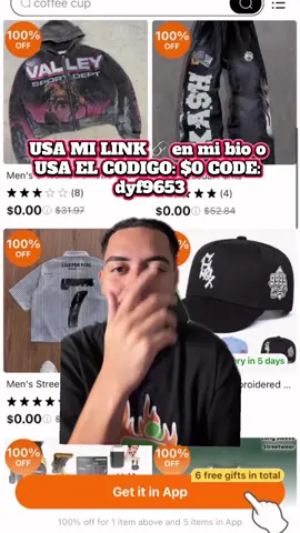 Usa my cosigo dyf9653 o usa el link en Bio para que te salga todo en 0% ! #temu #temufinds #temucodes #temuhaul  
