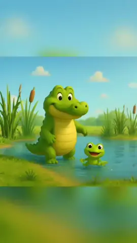 O jacaré foi passear lá na lagoa 🐊🐊🐊 #kidsoftiktok #tiktokkids #musicainfantil #crianças #foryoupage❤️❤️ 