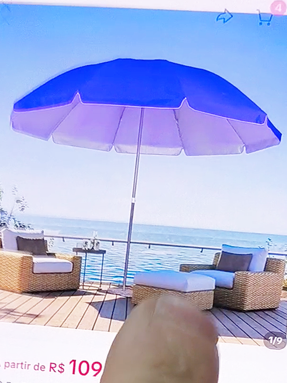 Guarda Sol Praia Gigante 2,40m