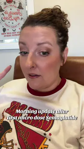Morning after update. It’s been about 14 hours since my 1st micro dose of Semaglutide. A little nausea, but otherwise okay. I’ll update if it gets worse… #glp1community #semaglutide #endometriosis #week1 #womenshealth 