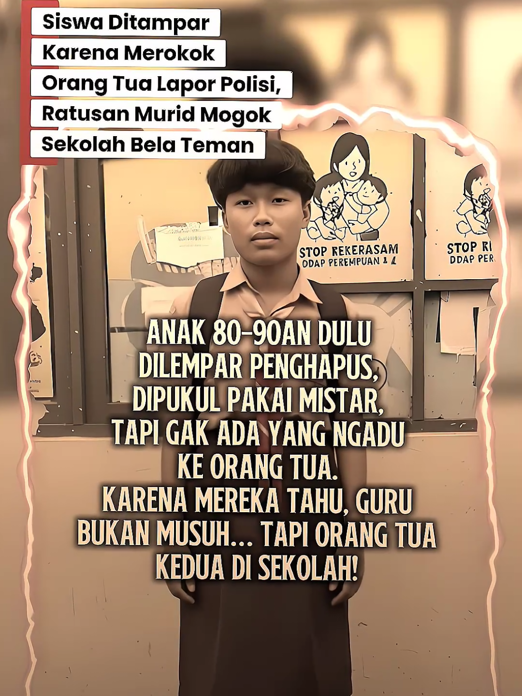 Siswa Ditampar Karena Merokok.  Orang Tua Lapor Polisi, Ratusan Murid Mogok Sekolah Bela Teman.  SERBA SALAH JADI GURU #gurumurid  #sma  #viral  #xyzbca  #masukberandafyp 