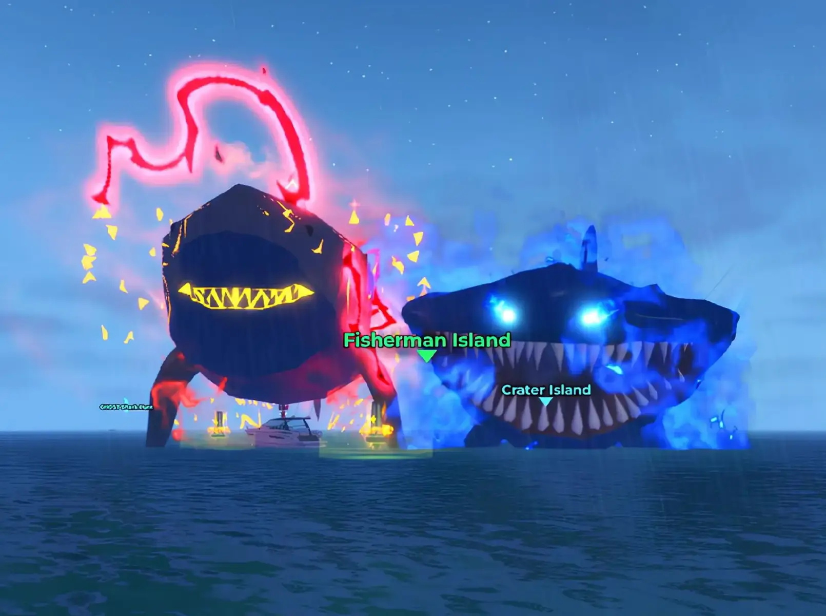 DUA HEWAN MITOLOGI BERSATU YGY ☘️ #FISHIT #megalodon🦈 #ELMAJA 