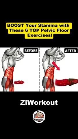 BOOST Your Stamina with These 6 TOP Pelvic Floor Exercises!! #1 #workout #exercise #strength #Fitness 