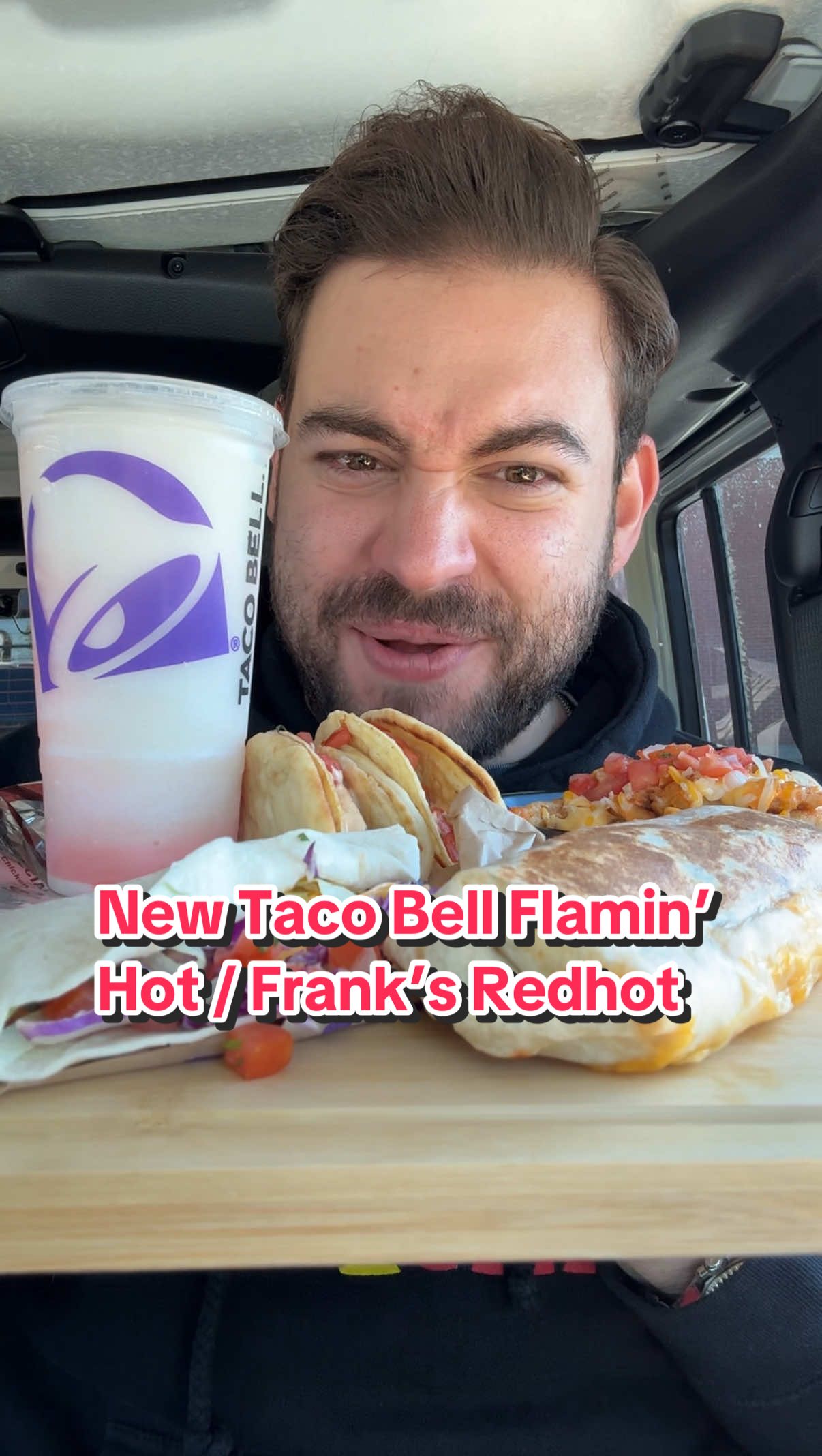 Taco Bell added a bunch of new items to its menu today including a whole Frank’s RedHot Diablo Sauce menu and the long-awaited Flamin’ Hot Grilled Cheese Burrito.  Will you be checking out these new menu items from Taco Bell? #tacobell #fastfood #FoodTok #foodnews #flaminhot 