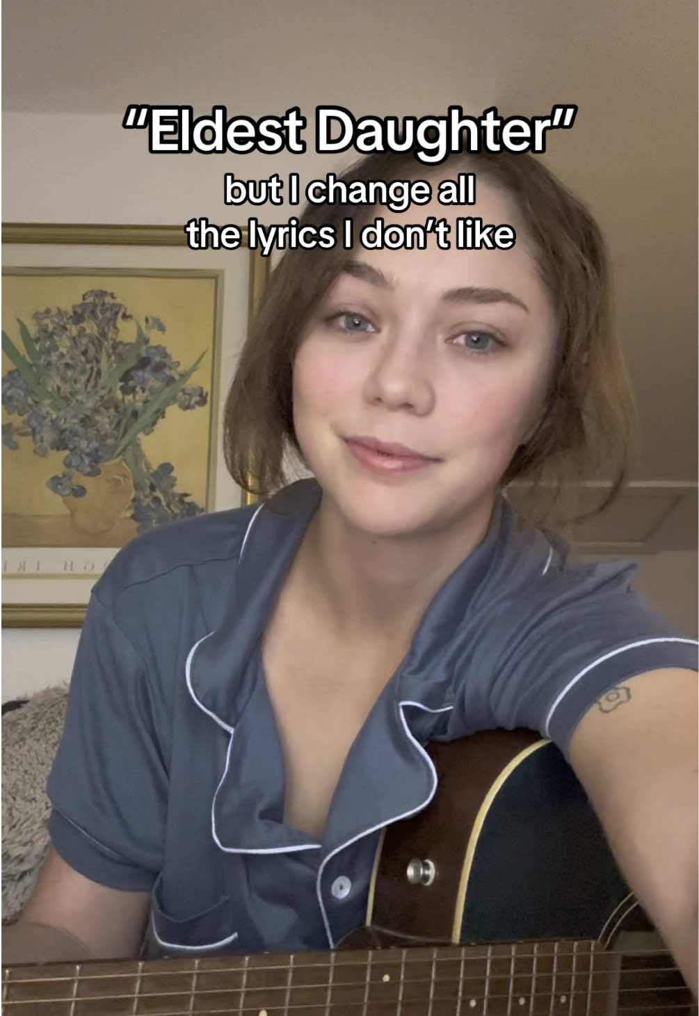 most rested so far! this one is deceptively hard to sing kudos to tay tay #eldestdaughter #taylorswift #cover #lifeofashowgirl #lyrics 