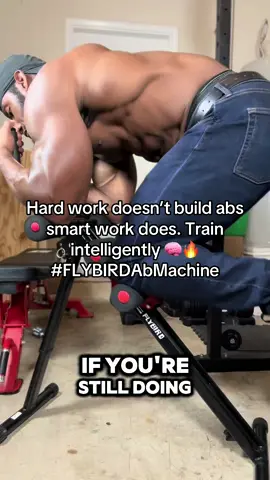 Most people train abs hard, but almost no one trains abs  intelligently. The FLYBIRD Adjustable Ab Machine is the smarter way to sculpt your abs, glutes, and full body from home. Foldable, adjustable, and on 53% off right now  grab it before it’s gone! #outdoorfun #tiktokshopfinds #homegym #absworkout #fitnessequipment