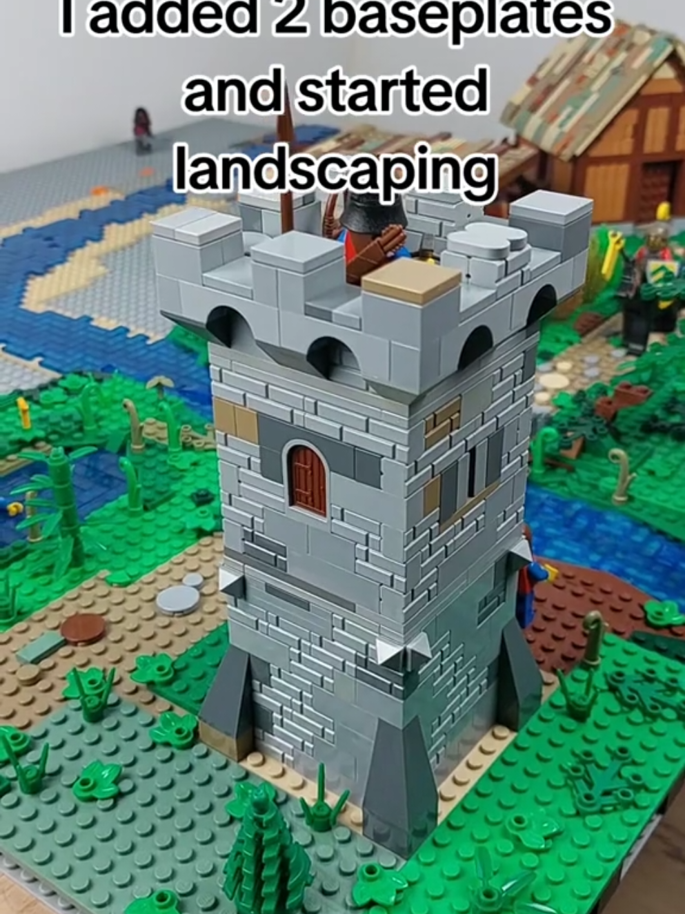my Lego medieval world is growing  #legotiktok #legocollector #legocastle #legomoc #lego 