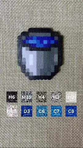 Fuse Bead ASMR. Water Bucket from Minecraft #fusebeads #perlerbeads #hamabeads #beadlesbeads #perlerbeadsart #beadlesbeadsart #asmr #satisfying #satisfyingsounds #satisfyingvideos #Minecraft