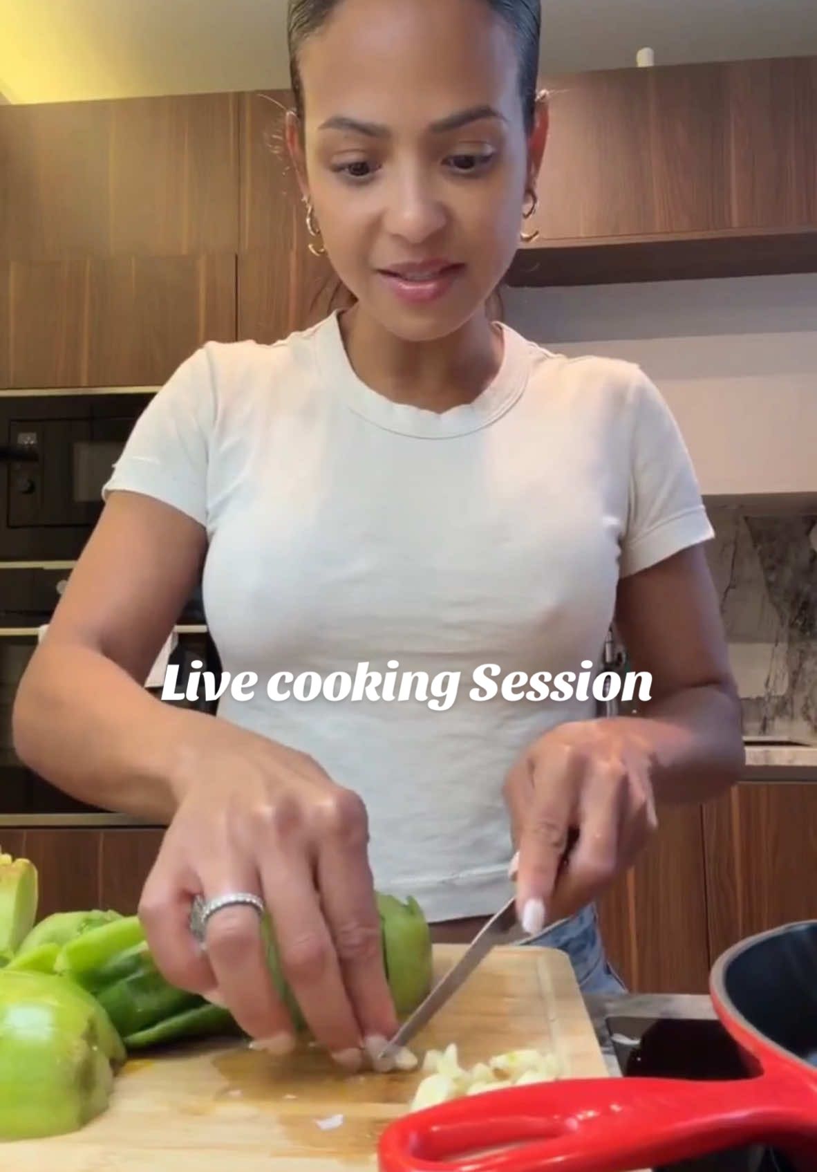 Highlight of my live. Talking to Violet.  Also the result of my Charred Green Tomato & Chicken and tomatillo Sauce is here! Love you guys thanks for cooking with me. #tiktoklive #livehighlights #cooking #greentomatoes #Recipe 