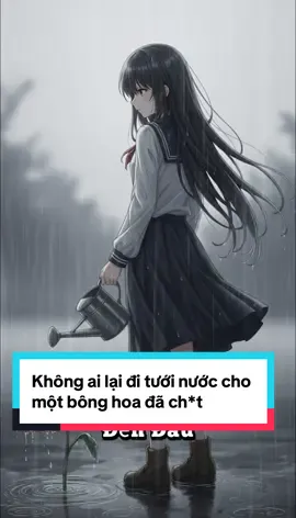 Không ai lại đi tưới nước cho một bông hoa đã ch*t #tamtrang #tinhyeu #buon_tam_trang #cuocsong #dongluc 