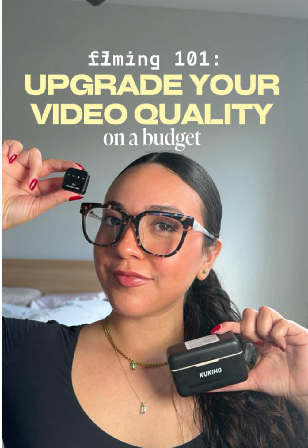 filming tips: upgrade your video quality on a budget 🎥✨ let me know what else you’d like to learn to elevate your videos 💛 editing series coming soon!! #contentcreationtips #noisecancellation #microphone #ugccreator #ugc 
