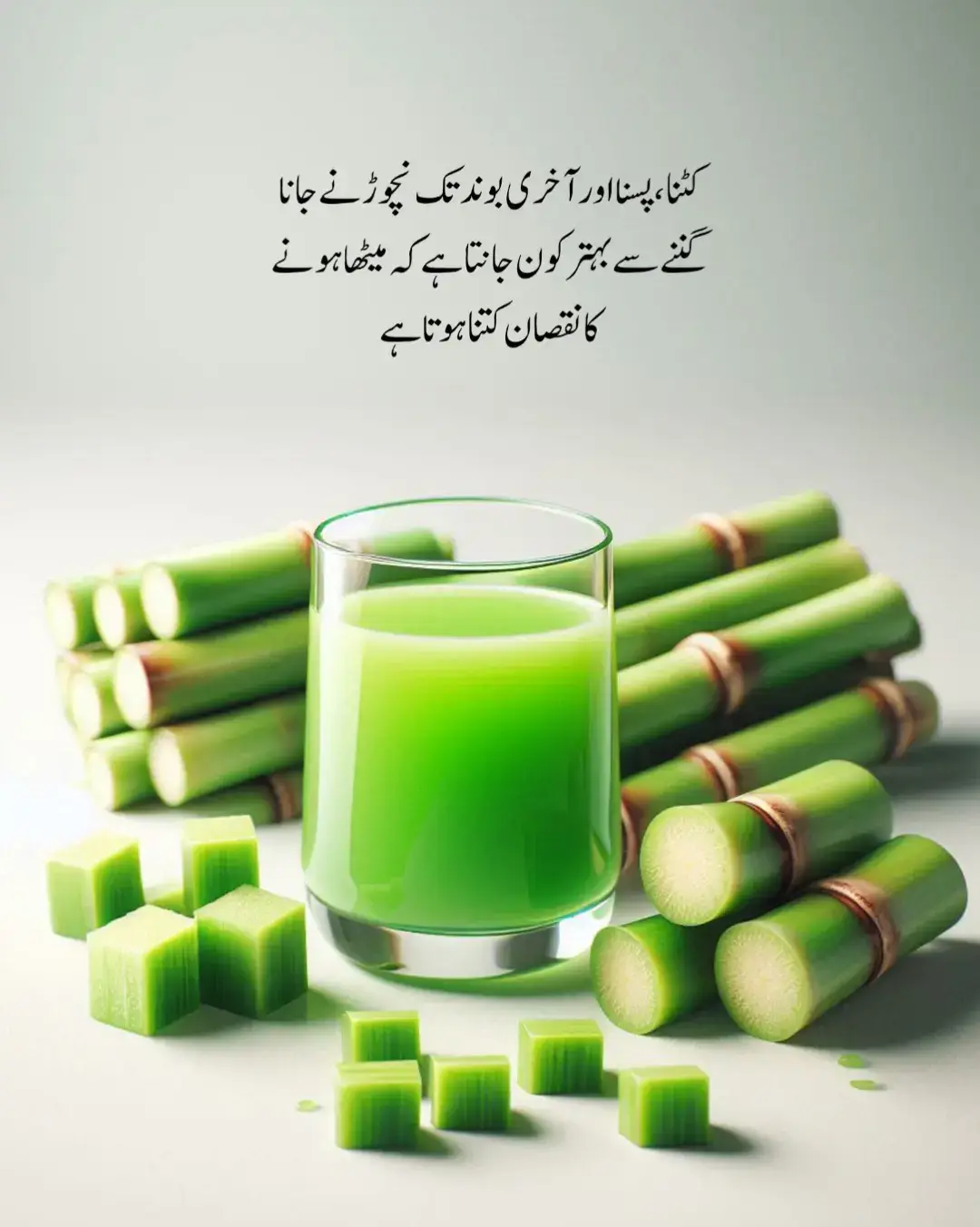 کٹنا،پیسنا اور آخری بوند تک نچوڑنے جانا  گننے سے بہتر کون جانتا ہے کہ میٹھا ہونے  کا نقصان کتنا ہوتا ہے 