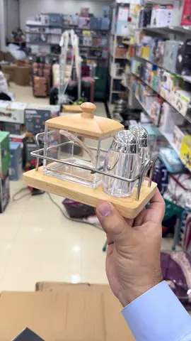 Acrylic Bamboo 4pcs Cruet Set #cooking #trending #warsakimportedcollection 