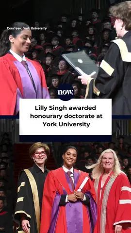 Congratulations are in order for Lilly Singh! The Canadian YouTuber and TV host received an honourary doctorate from York University for her contributions to community building, and success in pop culture! 🎉 #LillySingh #YorkU