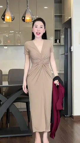 Đầm body dài siu tôn dáng #viral #quynhchana 