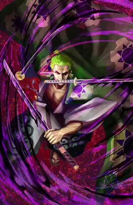 he goes spin spin #zoro #onepiece #digitalart