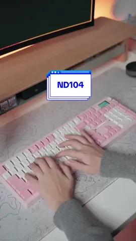 A full size keyboard with a screen, volume knob, and rapid disassembly 😮‍💨 this is the @chilkey ND104 that is launching on kickstarter now for approx £126 #keybord #keeb #mechanicalkeyboard #keycaps #Tech  Gifted review 