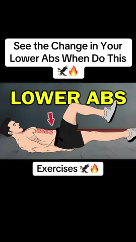 See the Change in Your Lower Abs When Do This 🦅🔥#bellyfat #abs #absworkout #sixpackabs #muscle 