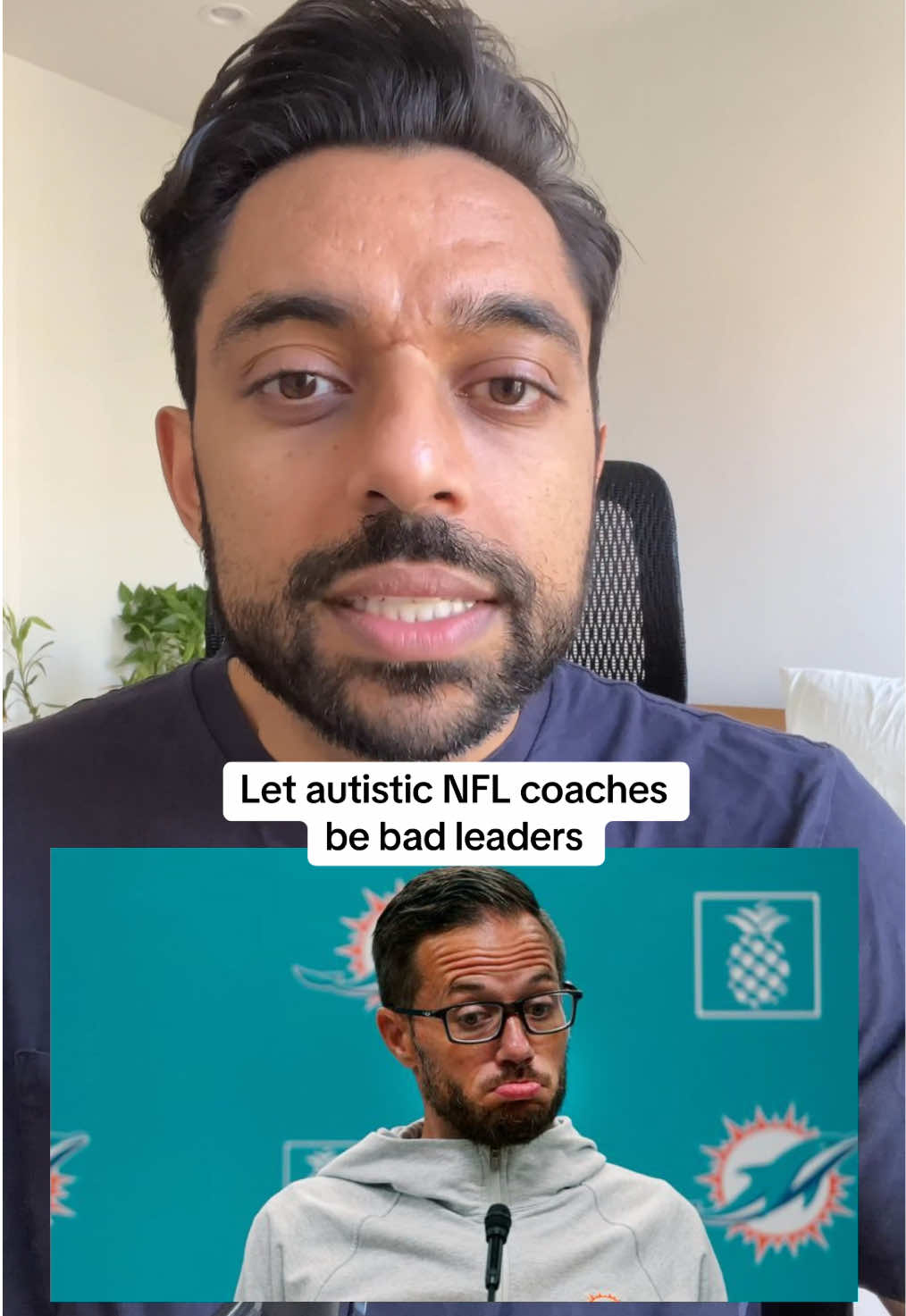 let him vape and stim and create plays as he pleases #mikemcdaniel #nfl #football #dolphins 
