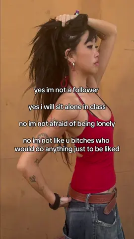 yes i will sit in class alone if i have to and no i dont stay friends w ppl i dont like #relatable #foryou #fyp #targetaudience #swag