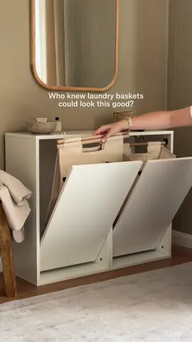 Hard to believe these are laundry baskets, right?   #organization #organizedhome #laundryhack #fyp #westwing 