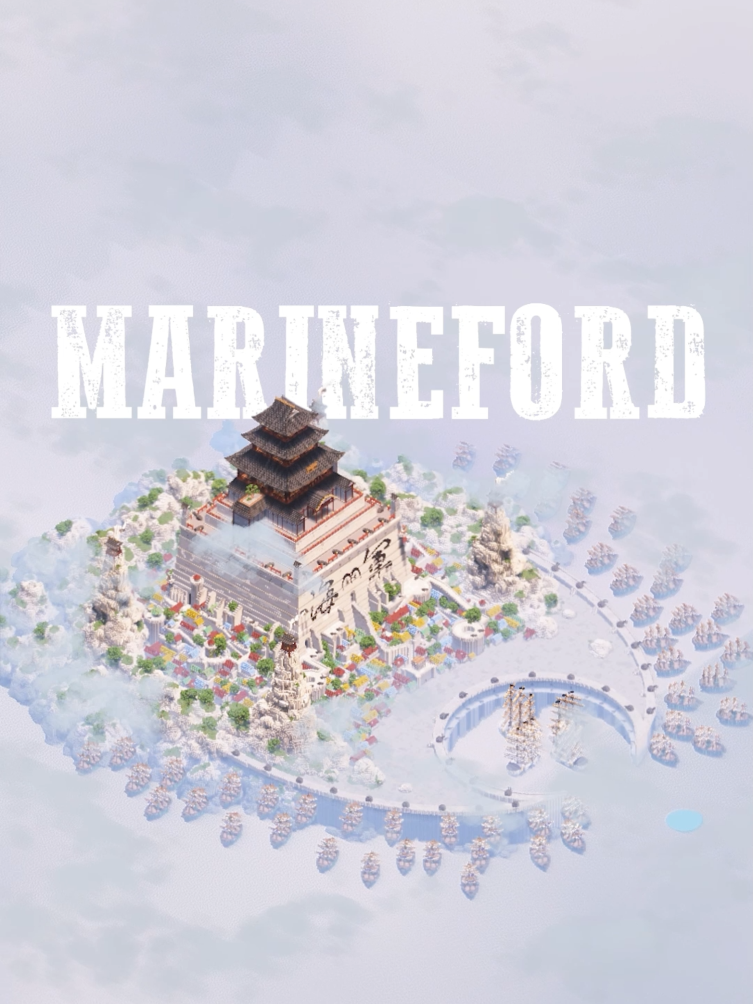 WE ARE BUILDING MARINEFORD #Minecraft #onepiece