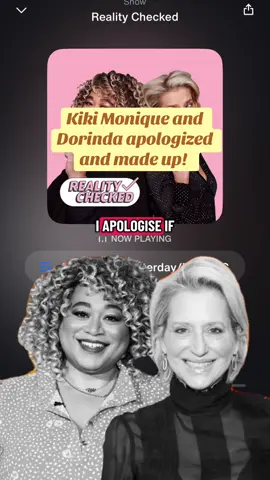 Happy to see Kiki and Dorinda stepped back, reflected, and came back together. Maybe housewives can learn from this.  🎧: Reality Checked, October 14 📸: IMDB #fyp #bravotv #bravo #peacock #rhoc