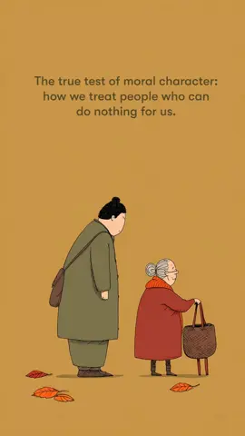 It’s easy to be kind when it earns us something, praise, status, affection. But our real character is revealed in quieter moments: how we treat the overlooked, the powerless, the ones no one is watching us care for. Maturity begins when kindness is no longer a strategy, but simply who we choose to be. Get curated thoughts and ideas on self–knowledge, relationships, purpose, and meaning straight to your inbox – subscribe to our newsletter at the link in bio. https://www.theschooloflife.com/subscription/