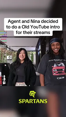 Agent and Nina decided to do a Old YouTube intro for their streams. #agent00 #agent #ninalin #amp #funny 