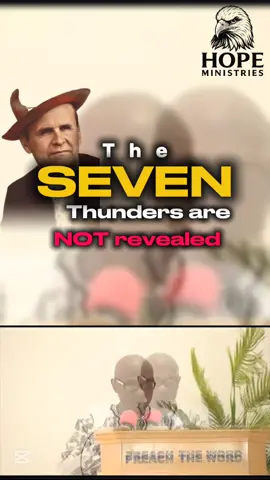 What do you think? Are the seven thunders revealed 