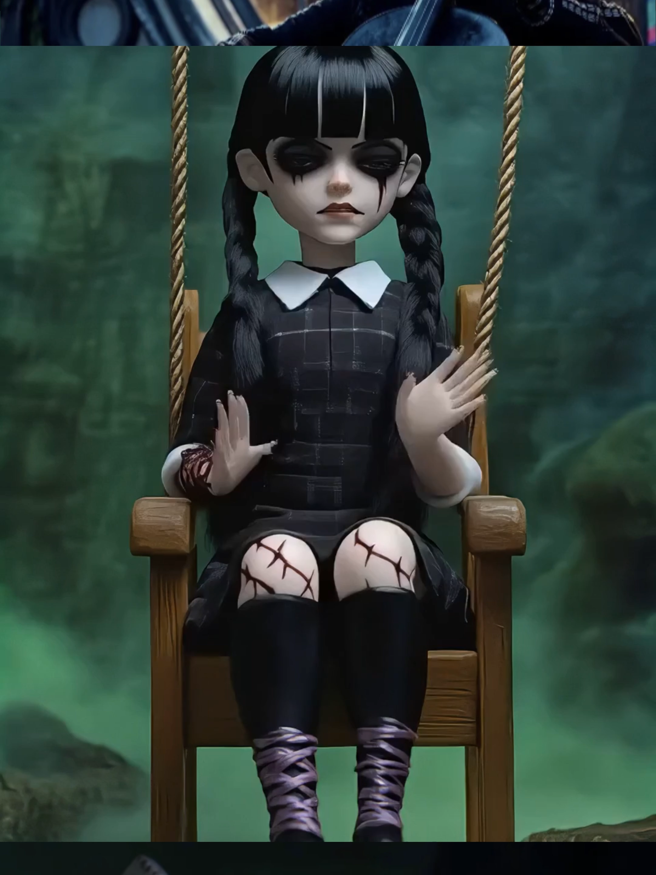 Miniature Wednesday characters 🖤#dreamface #wednesday #wednesdayseason2 #jennaortega #wednesdaynetflix #wednesdayedit  #fyp #viral