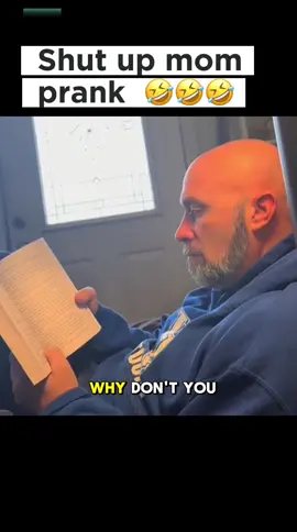 Shut up mom prank #MomsofTikTok #dadlife #funnydad #family #dad 