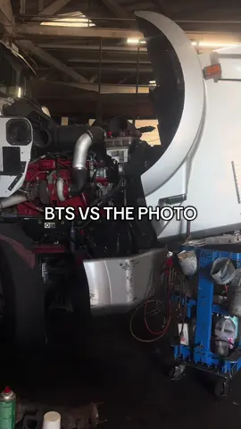 The #bts vs the final photo for @Rusty Reconstructed #photoshoot #cars #blonde #fitinspo 