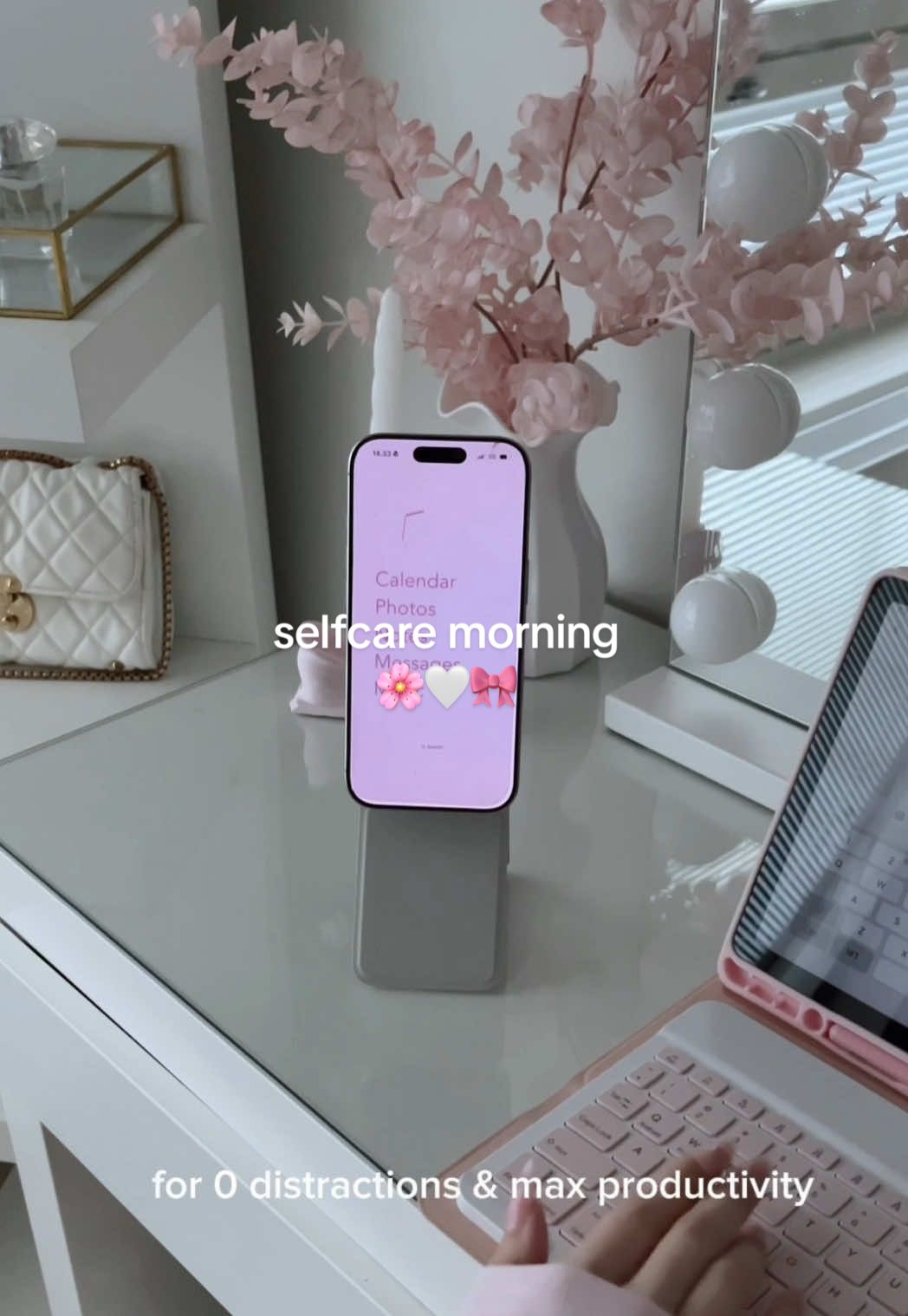 7am selfcare morning 🤍  productivity app: @Blank Spaces helps you to stay focused & stop social media scrolling 🫶🏼 #morningroutine #Vlog #SelfCare #grwm #girlyaesthetic 