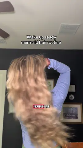 The most low maintenance hair poss #hair #hairstyle #mermaidhair #blonde #blondehair 