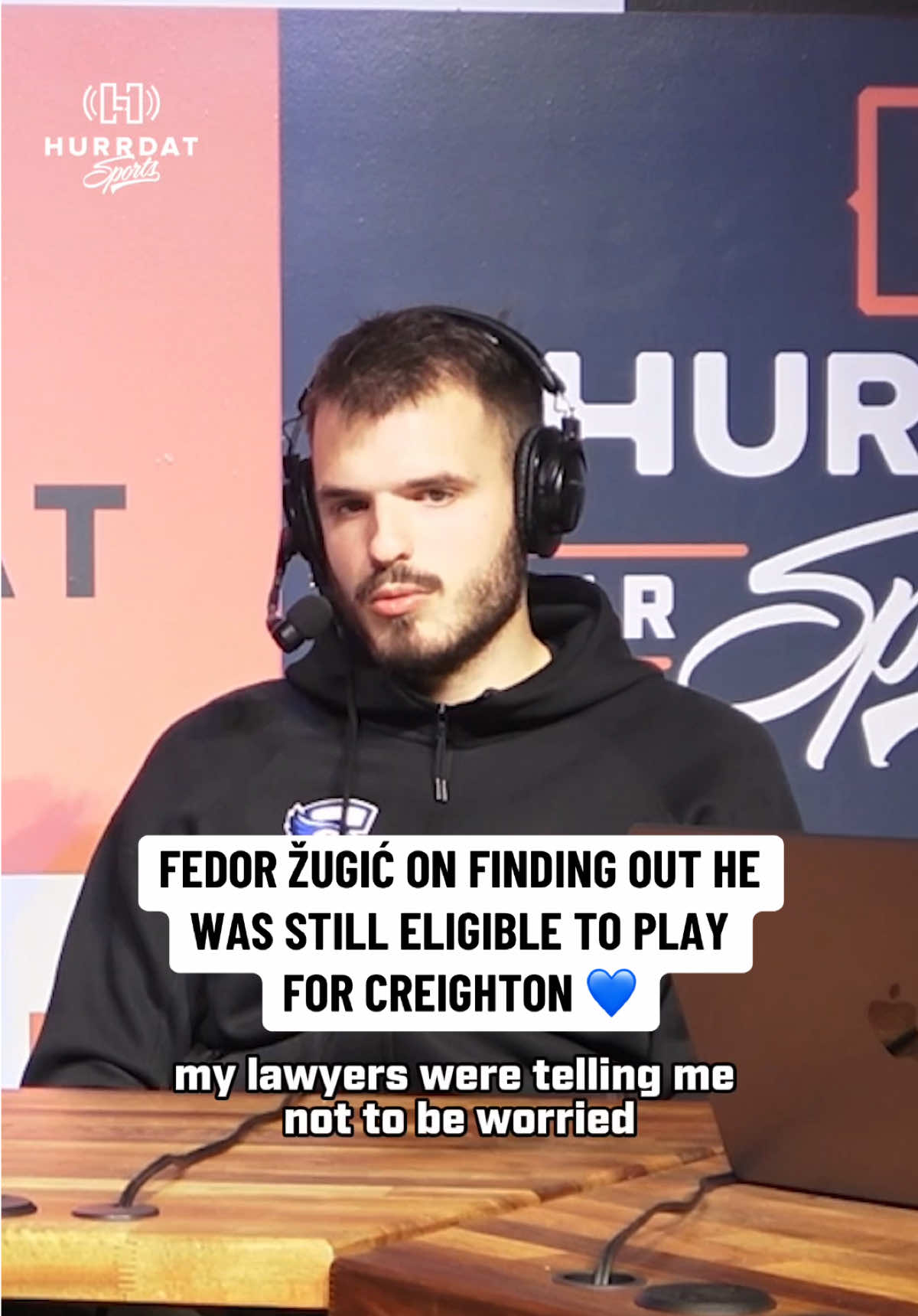 Fedor Žugić wasn't sure if he could come back to play at Creighton after last season. He found out on vacation that the NCAA would allow him two more years of eligibility. 💙 #fyp #creighton #creightonbasketball #omaha #collegebasketball 