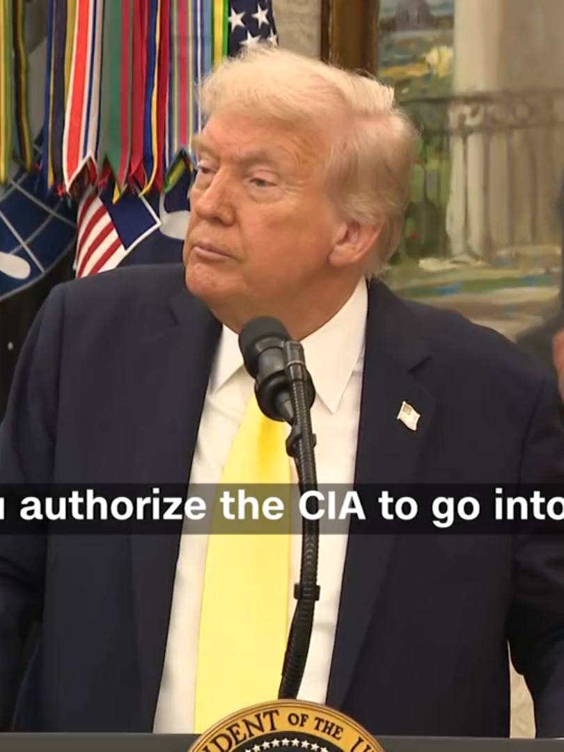 President Donald Trump on Wednesday confirmed he had authorized CIA action in Venezuela, and indicated his administration is exploring land strikes inside the South American country.