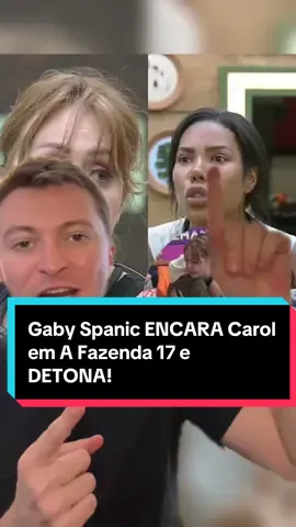 Gaby Spanic encara Carol em A Fazenda 17 e fala em desistir do programa! #afazenda17 #noticias #afazenda #gabyspanic 