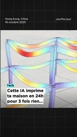 Cette IA imprime ta maison en 24h pour 3 fois rien... #construction #innovation #ia #architecture #future 