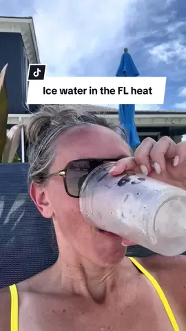 Ice water in the Florida heat!
