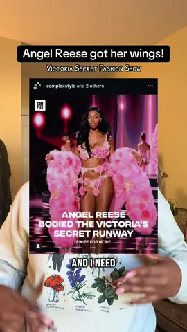 Miss Angel Reese got her wings last night 💕🪽 @Victoria’s Secret #entertainmentnews #victoriassecretfashionshow #angelreese #modeling #fashiontok 