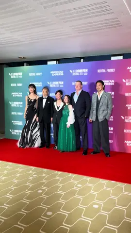 The team that brings the story to life ❤️ Rental Family's talented cast and crew on the #LFF red carpet. #WithAMEX 