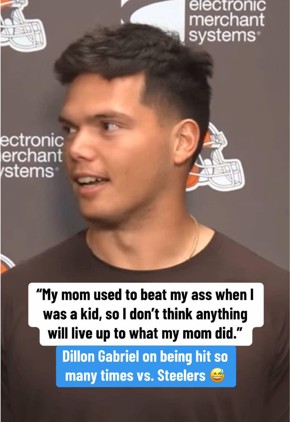 Dillon Gabriel had jokes when asked how he felt after Sunday’s game 😅 (via @Cleveland Browns) #nfl #football #nflfootball #browns 