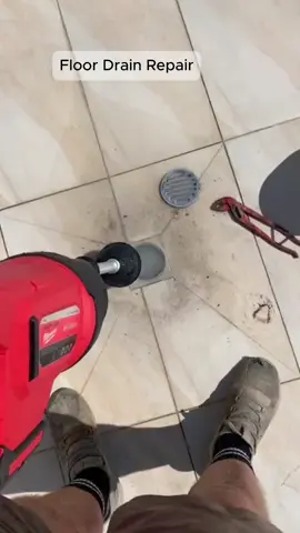 Fixing a floor drain the smart way 🛠️ #DIY